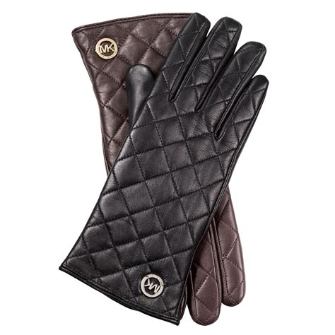 michael kors cable knit gloves|Michael Kors black leather gloves.